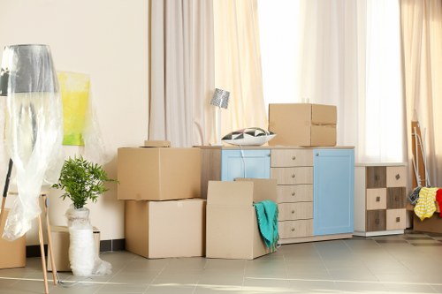 Customer reviewing self storage service terms and booking confirmation
