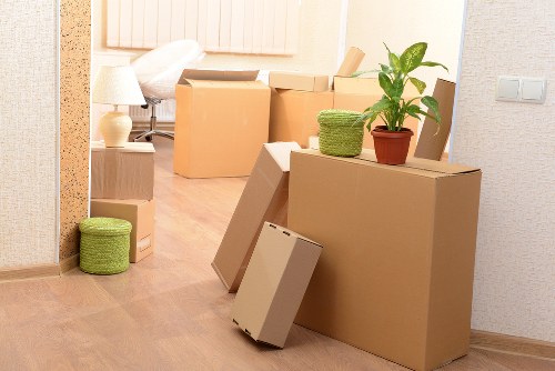 Furniture being carefully loaded for house removals in Stjohnswood