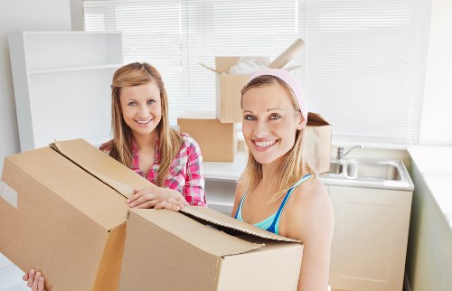 Loading boxes and furniture for a local flat relocation