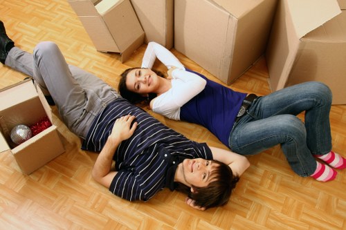 Careful furniture moving from a St John’s Wood flat